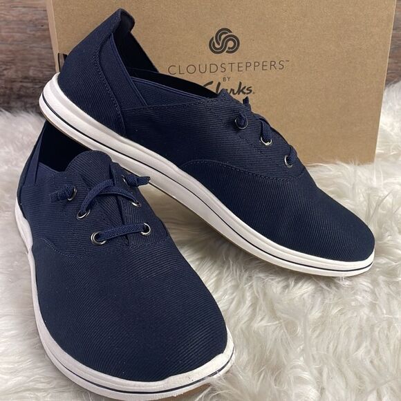 CloudSteppers by Clark Breeze Avenue Dk Navy Marine, Size 9W - Picture 1 of 9